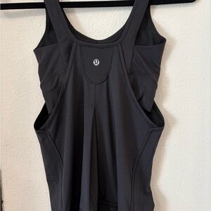 Lululemon Run Stuff Your Bra Tank Women 4 Black Built In Bra